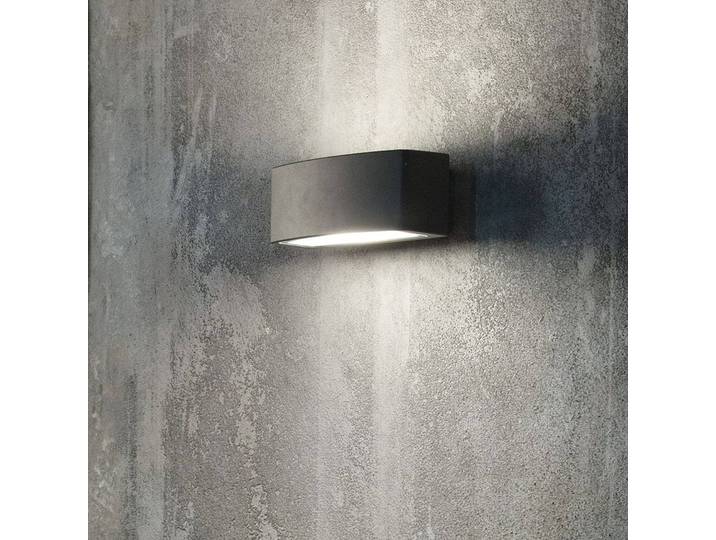 IDEAL LUX Außenwandleuchte Andromeda, dimmbar, alu / grau / zink, Aluminium, Modern, Wandlampe