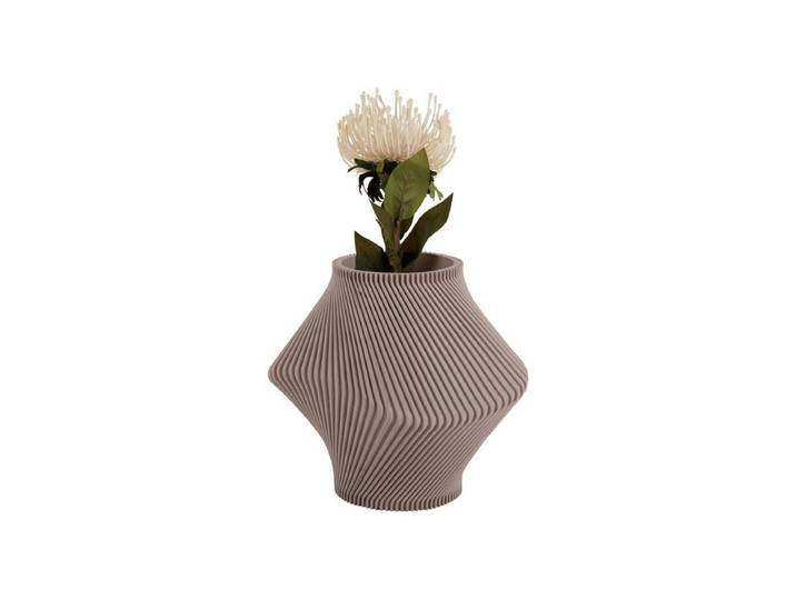 Vase „Mavina“ – Strukturdesign - Grau - Luxusbetten24
