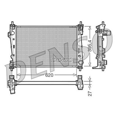 Denso Kühler, Motorkühlung [Hersteller-Nr. DRM01007] für Alfa Romeo