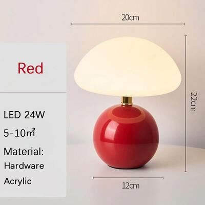 Uplift Picks Colorful USB Decorative Table Lamp For Cozy Bedrooms And Stylish Desks red