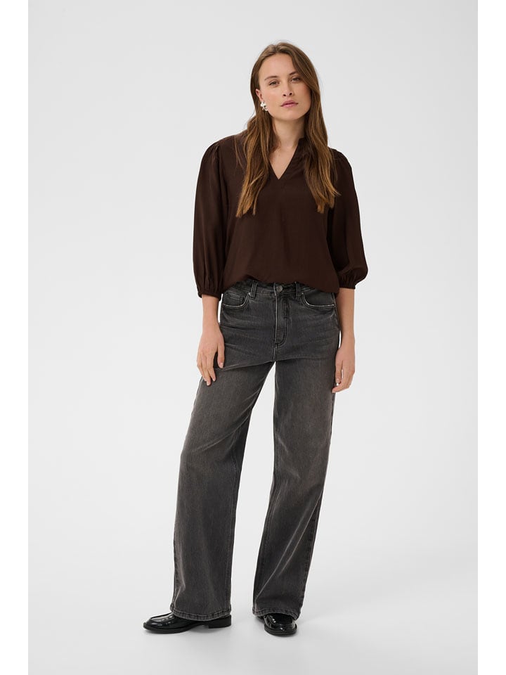 Kaffe Bluse in Braun - 34
