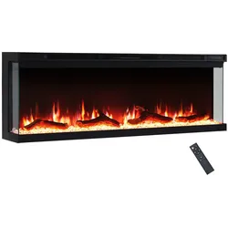 Elektrokamin Einbaukamin BALDERIA Orson 50 – Heizung bis 1800 W, schwarz