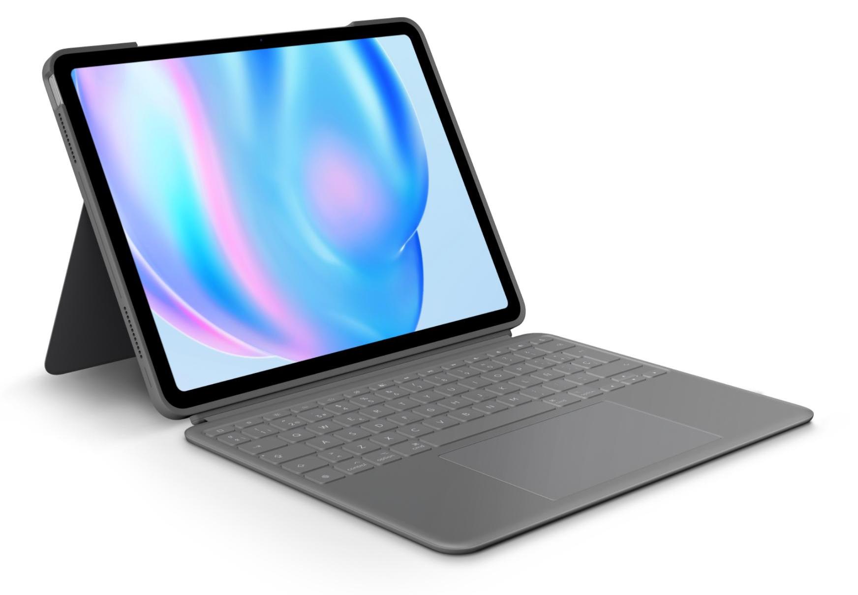 Logitech Combo Touch, QWERTY, Spanisch, Trackpad, 1,9 cm, 1 mm, Apple