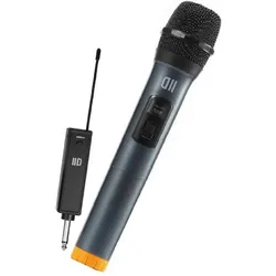 D2 Diffusion Microphone dynamique DII Sans fil, ecran LED, Omnidirectionn recepteur rechargea, Mikrofon