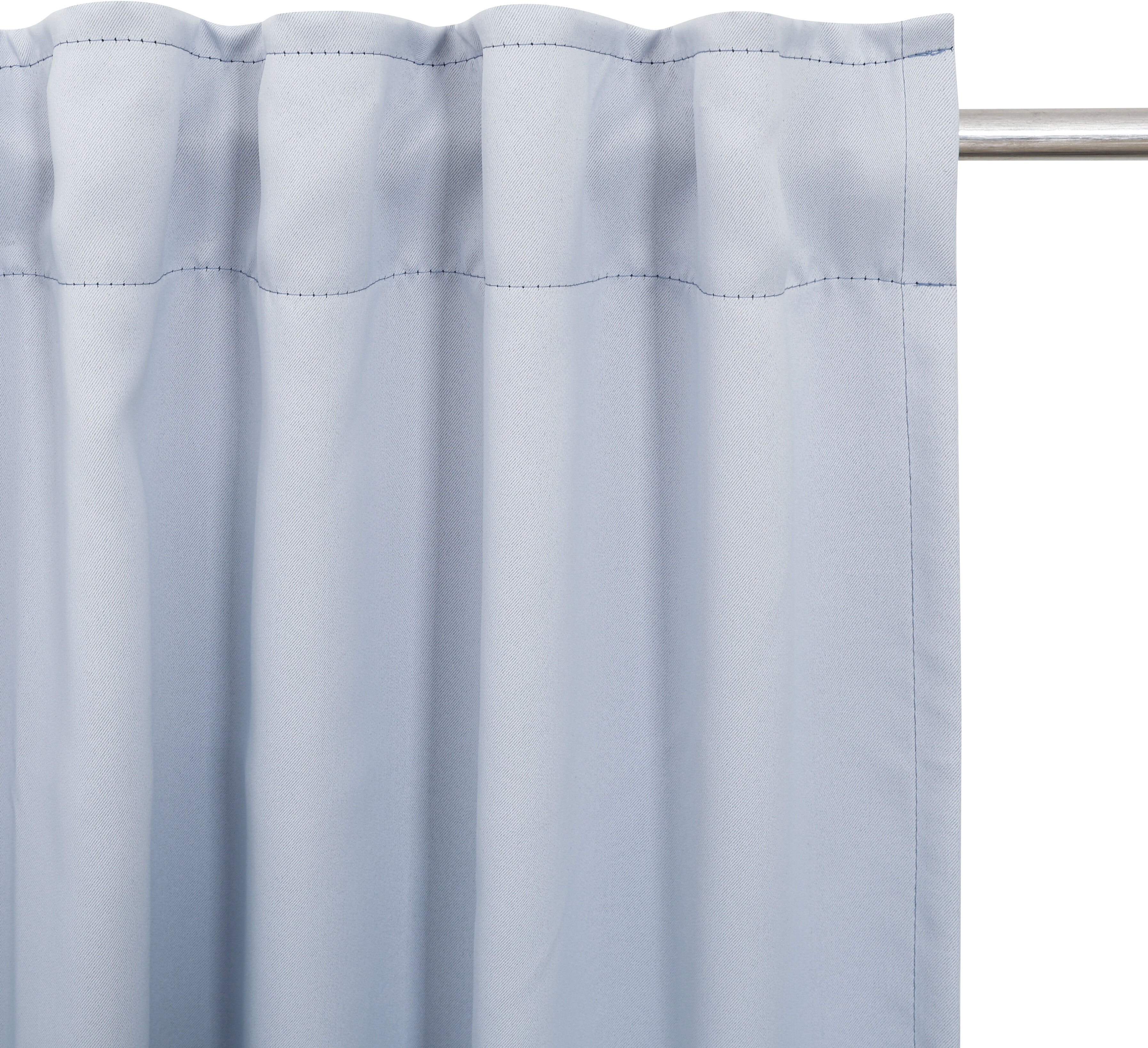 Verdunkelungsvorhang BRUNO BANANI "Clemton" Gr. 4, blau (anthrazit), B:130cm H:245cm, Polyester, Polyester, Gardinen, Verdunkelungsvorhang, Verdunkelung, Schutz, Privatsphäre, blickdichter Vorhang, Farbverlauf anthrazit 245cm, Multifunktionsband, 130cm