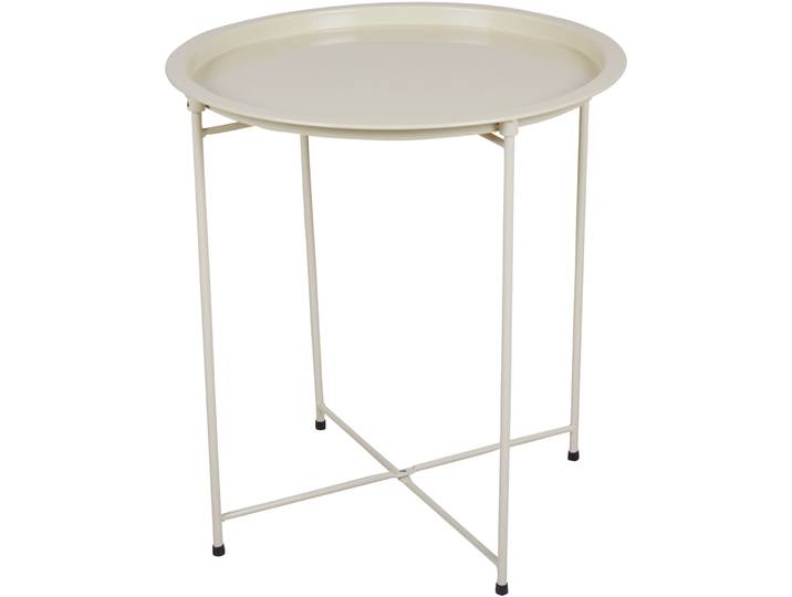 Beistelltisch Bertold beige Metall H 52 cm
