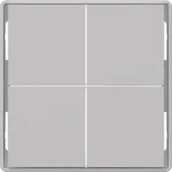 BERKER Taste_4t Tastsensor alu matt 81182024 Ind. Bedruckung für Bussystem