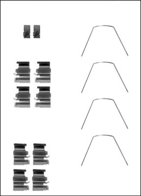 Triscan Zubehörsatz, Scheibenbremsbelag 8105 101636