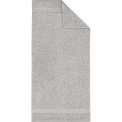 Duschtuch DYCKHOFF "Deep Harmony Comfort", silber, B:70cm L:140cm, Frottier, Obermaterial: 85% Baumwolle, 15% Hanf, Handtücher, 15% Hanf