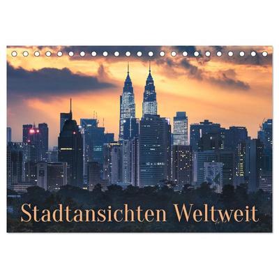 Stadtansichten Weltweit (Tischkalender 2026 DIN A5 quer), CALVENDO Monatskalender