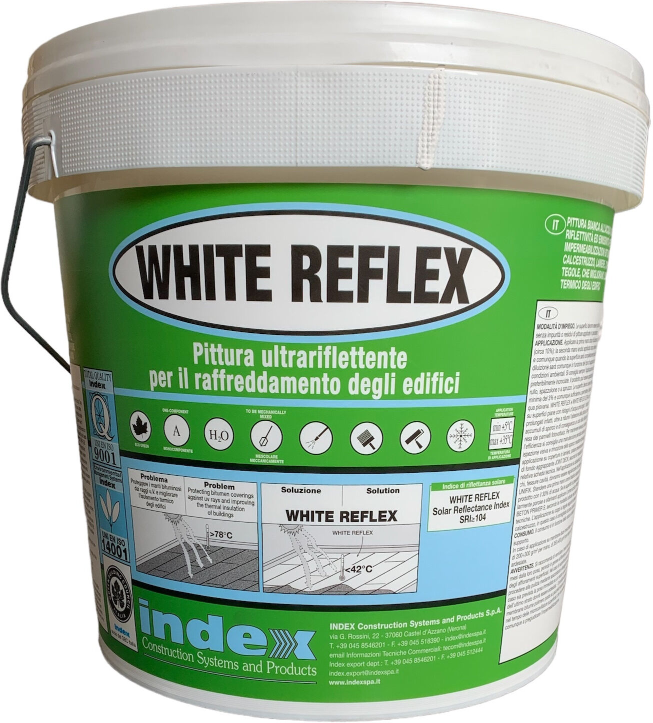 White Reflex   Pittura Termoriflettente per Tetti – Ediltermika