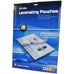 Desq, Laminierfolie, Lamineerhoezen A3 125 Mic Glanzend 25 PCs 303 X 426 mm (A3, 25 Stk., 125 μm)