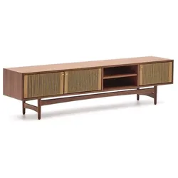 Kave Home TV-Lowboard Elan Holz Braun Walnuss