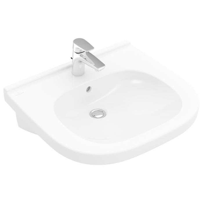 Villeroy & Boch ViCare Waschtisch 411961T2 weiss AntiBac c-plus, 60x55cm, ohne Überlauf