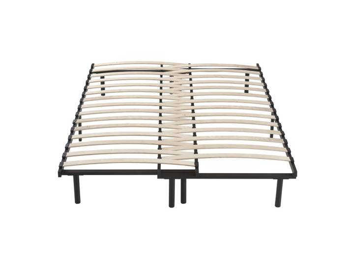 Sommier extensible à lattes cadre métallique ajustable 90/180x200 cm