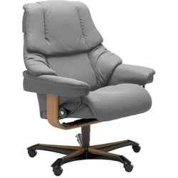 Stressless Bürostuhl Reno Office Leder Grau Batick Wild Dove