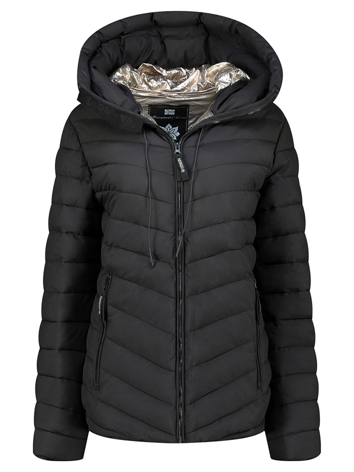 Geographical Norway Steppjacke "Amandine" in Schwarz - L
