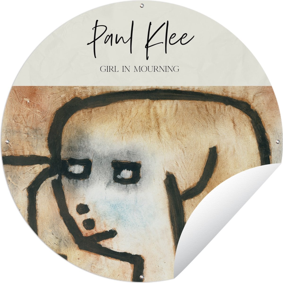 Ronde tuinposter Tuincirkel Paul Klee - Oude meesters - 60 x 60 cm