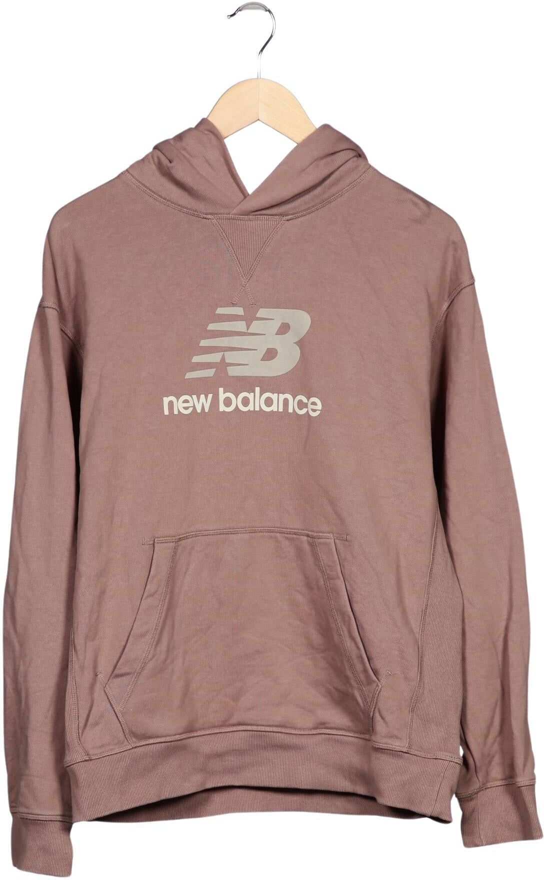 New Balance Herren Kapuzenpullover, Braun, Gr. M, Baumwolle - Second Hand