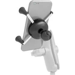 Rammount X-Grip, Smartphone Halterung, Silber, Schwarz