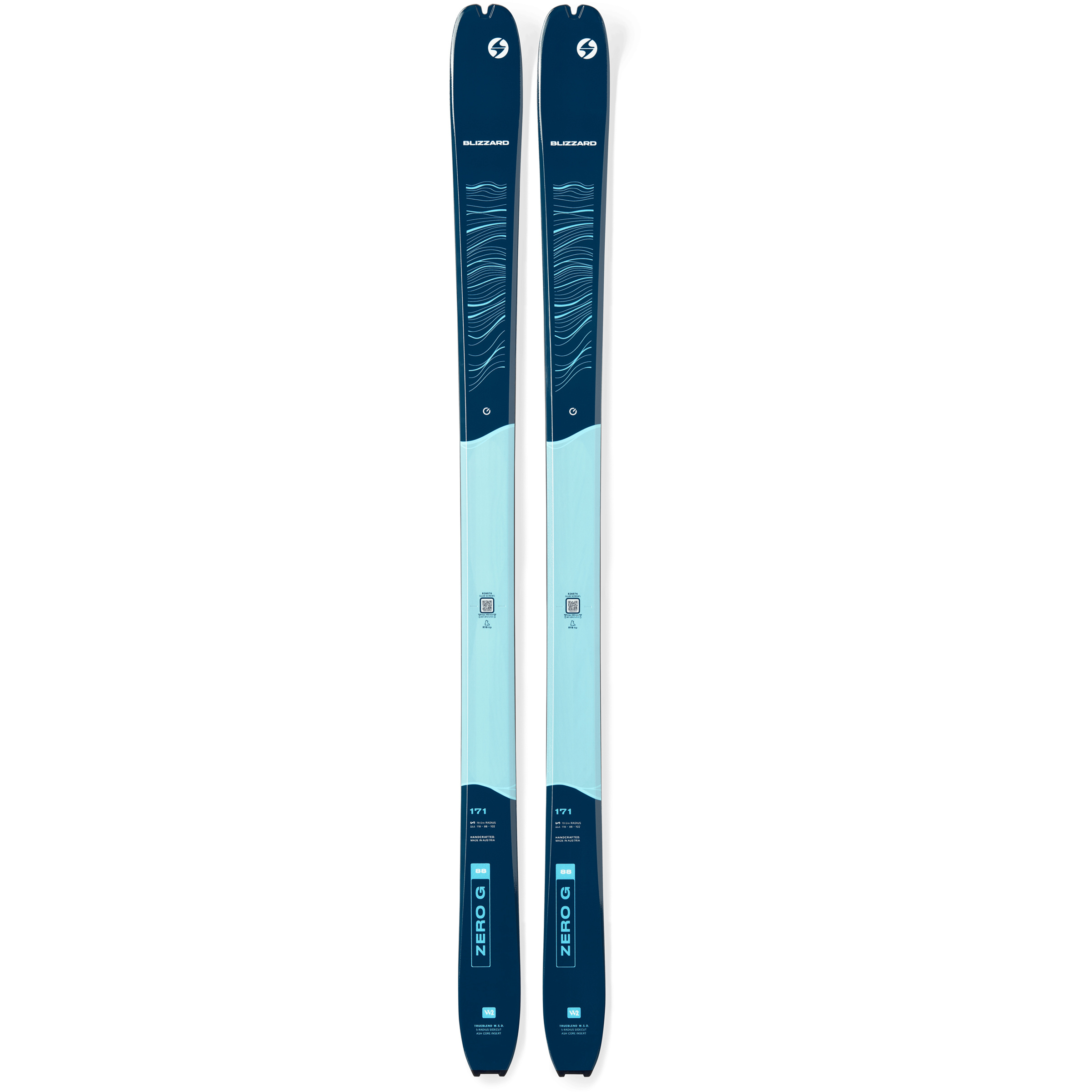 Blizzard Zero G 088 Flat Tourenski 26/27 Damen Tourenski blau Größe 171cm Trekking