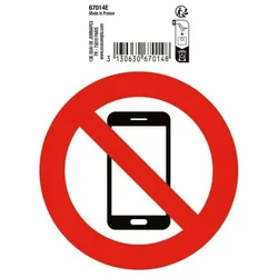 EXACOMPTA Verbotsschild »Handyverbot« 10 cm, 10 cm