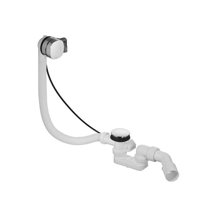 Duravit Ab- und Überlaufgarnitur 791222000001000 für Happy D.2 Badewannen, mit Wanneneinlauf, chrom