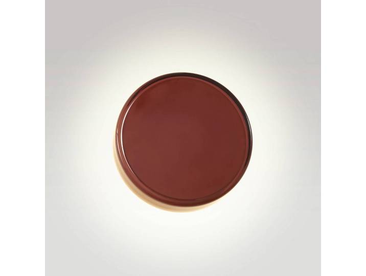 Design wandlamp Caramel, dimbaar, bruin / roest, Woon-/ Eetkamer, Glas, Design, Wandlamp design
