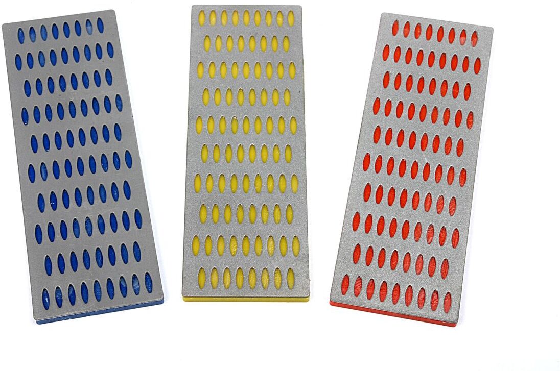 Set di pietre diamantate HBM 3 pezzi 50 x 150 mm
