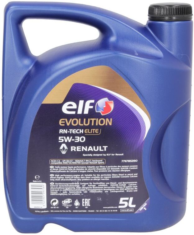 Motoröl ELF 2217610 Evolution R-TECH ELITE 5W30 5L