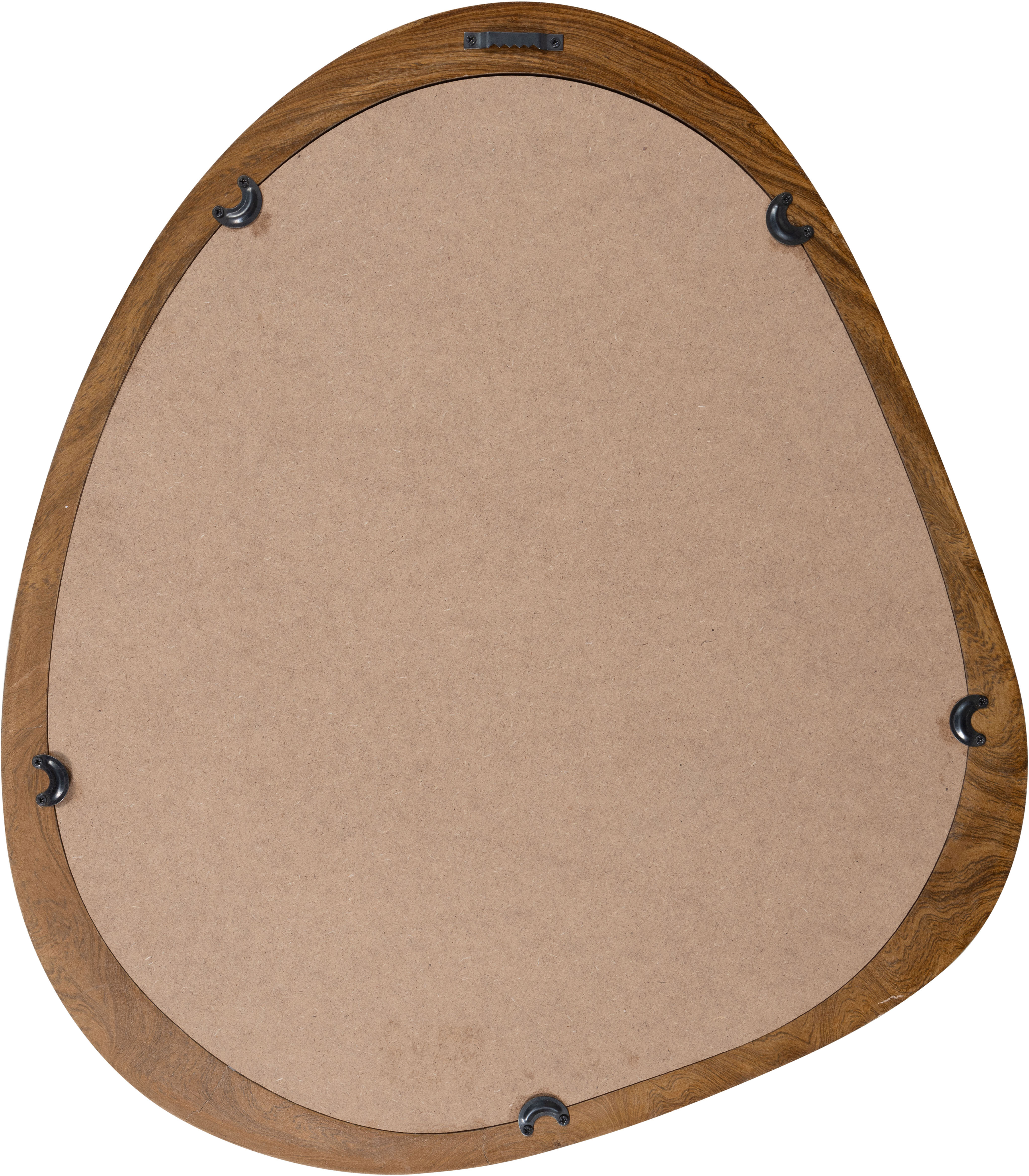 Wandspiegel WOOOD "Leif spiegel", braun (natur), B:44cm H:2cm T:2cm, Glas, MDF, Spiegel, Wandspiegel, Leif-Spiegel von WOOOD bietet Stil, MDF-Rahmen und verspieltes Design natur B/H/T: 44cm x 2cm x 2cm, MDF-Platte, geprimed und farbig lackiert + glänzend