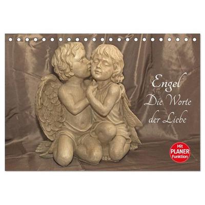 Engel - Die Worte der Liebe (Tischkalender 2027 DIN A5 quer), CALVENDO Monatskalender