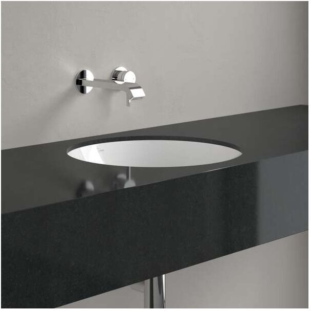 Villeroy und Boch Architectura Unterbauwaschbecken 5A754601 400 x 400 x 175 mm, Weiß Alpin, ohne Überlauf, Außenseite nicht glasiert