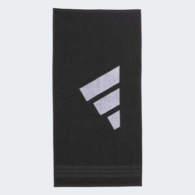 Handtuch ADIDAS PERFORMANCE "PERFORMANCE KLEIN", schwarz, weiß, 1 Stk., Obermaterial: 100% Baumwolle, Handtücher, für Training und Alltag, kompakte Größe, gewebtes Finish