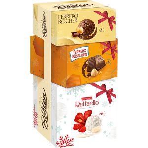 Die-Besten Pralinen von Ferrero Geschenkberg, 12 Stück, 3 verschiedene Sorten, einzeln verpackt, 121 g
