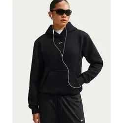 NIKE Damen Kapuzensweats lg.Arm Da Nike Studio Fleece aus mittelschwerem Material Hoodie (Damen), Größe XL in Schwarz Schwarz