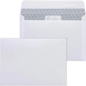ÖKI Briefumschläge Cello 43491, weiß, C6, ohne Fenster, haftklebend, 80g/m², 50 Stück