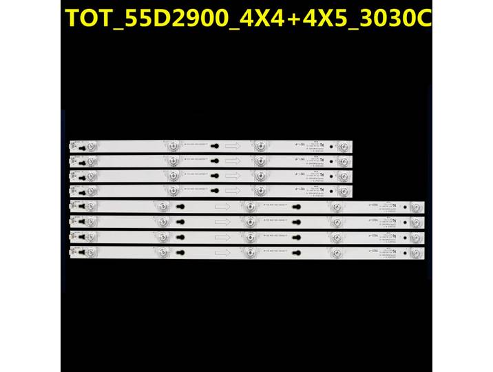 5 jeux de bandes LED pour 55M1A 55K2U 55HR330M05A6 55HR330M05A6 V5 4C-LB5505-HR04J 4C-LB5504-HR13J D55A520U D55A558U D55A585U D55A810