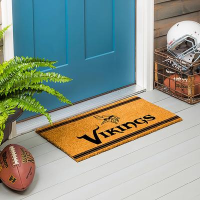 Evergreen Minnesota Vikings Monochrome Indoor/Outdoor Coir Door Mat