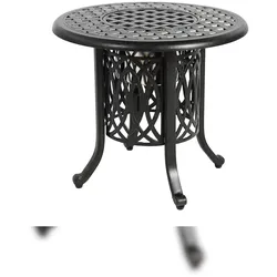 MODFU Outdoor-Beistelltisch Aluminium Bronze mit Eiseimer, wasserabweisend, rostbeständig, Ø55x49 cm