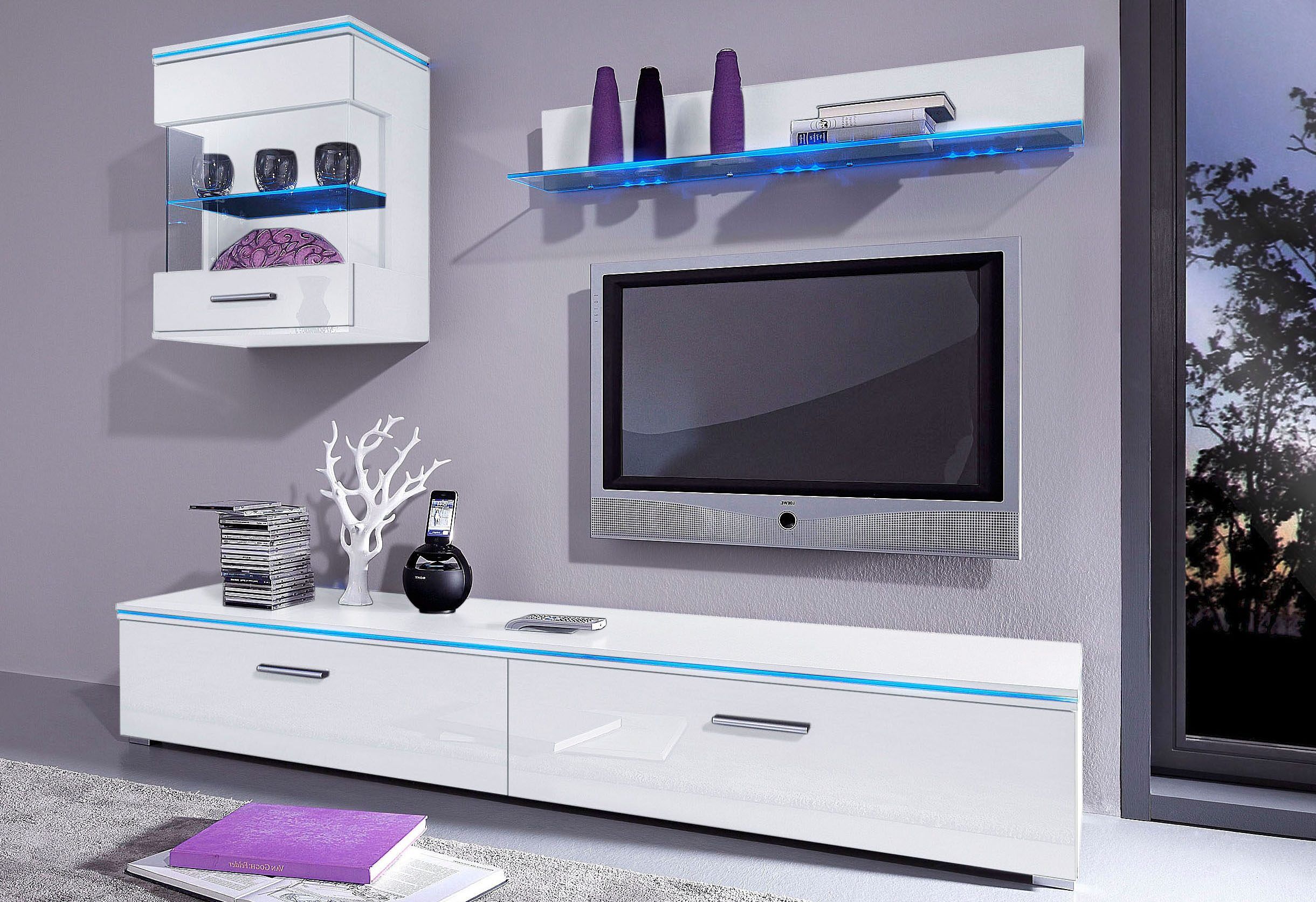 Lowboard HÖLTKEMEYER "Show TV-Board, TV-Schrank", weiss (weiß), B:180cm H:31cm T:40cm, Sideboards, Lowboard, Breite 120 oder 180 cm weiß B/H/T: 180cm x 31cm x 40cm