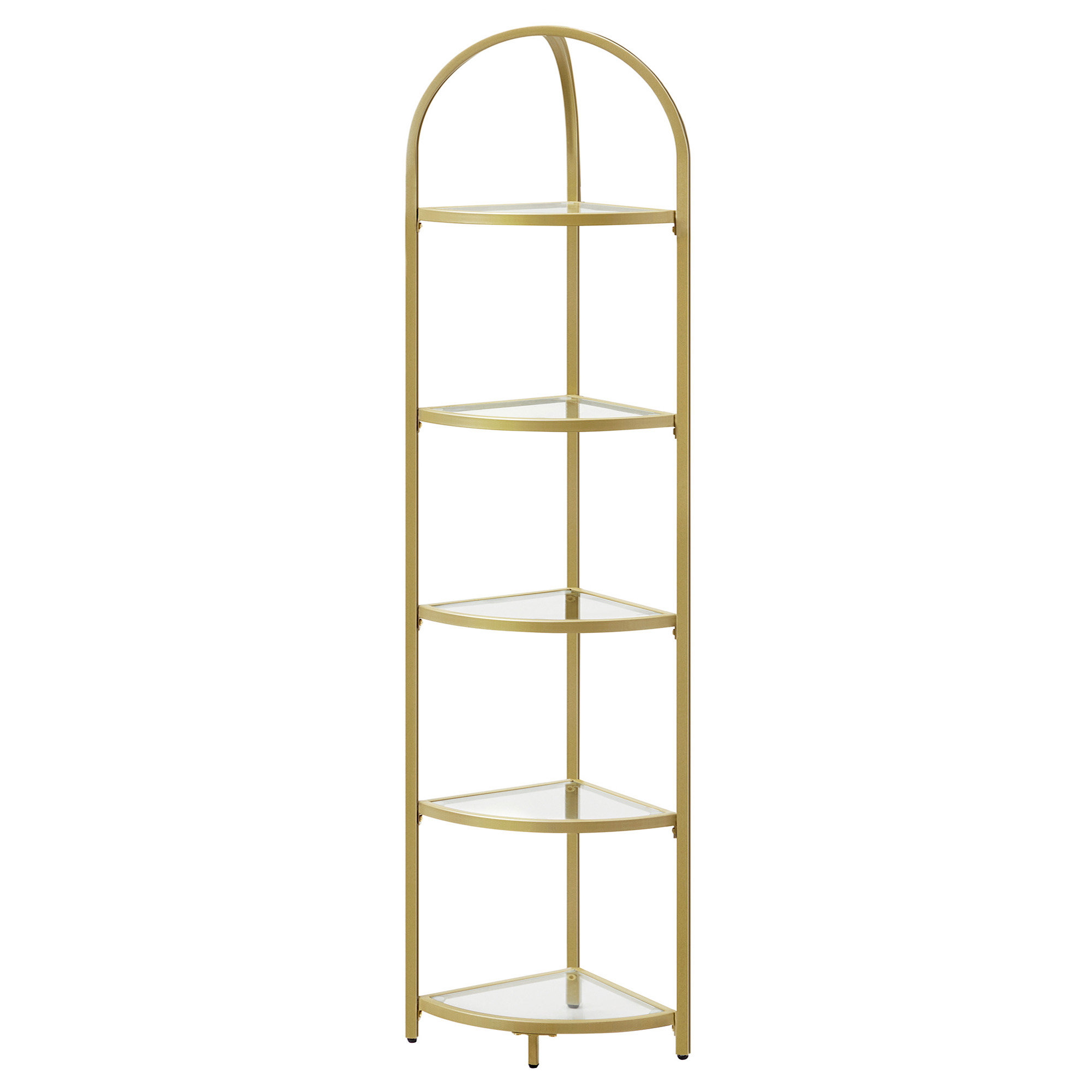 VASAGLE 5 stufiges Standregal, Eckregal, Bücherregal LGTB35810A01
