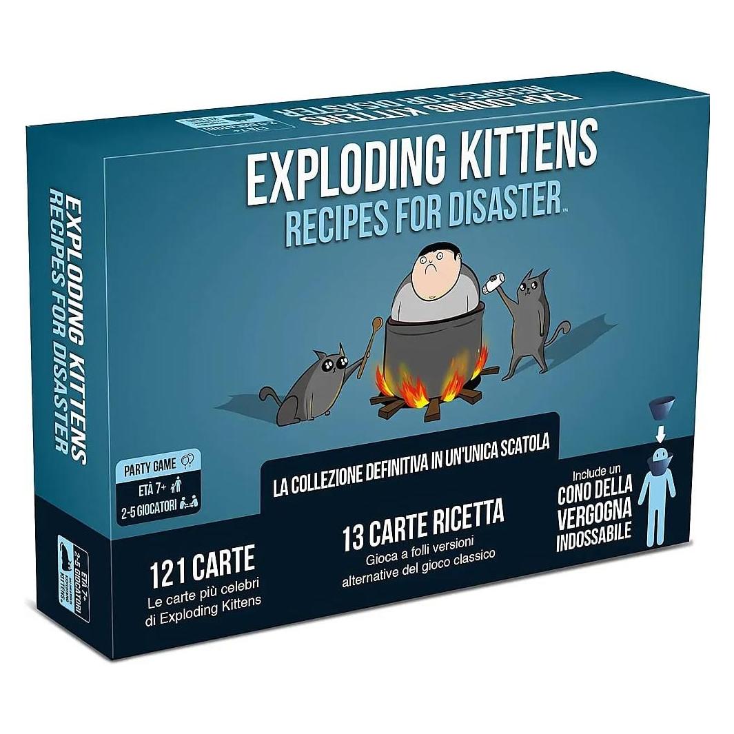 Asmodée Exploding Kittens: Recipes for Disaster - Ed. Italiana (Italienisch, 2 - 5 Spieler) (8625)
