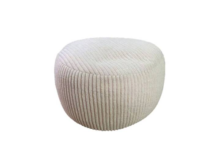 Relaxdays Pouf en corduroy