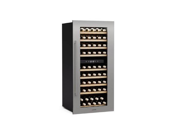 Klarstein Weinkühlschrank Vinsider Duo 79, für 79 Standardflaschen á 0,75l,Wein Flaschenkühlschrank Weintemperierschrank Weinschrank Kühlschrank