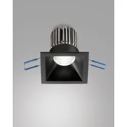 Fabas Luce Toodle Quadratische Symmetrische Einbauleuchte Einbauleuchte 6960-04-260 Schwarz IP40