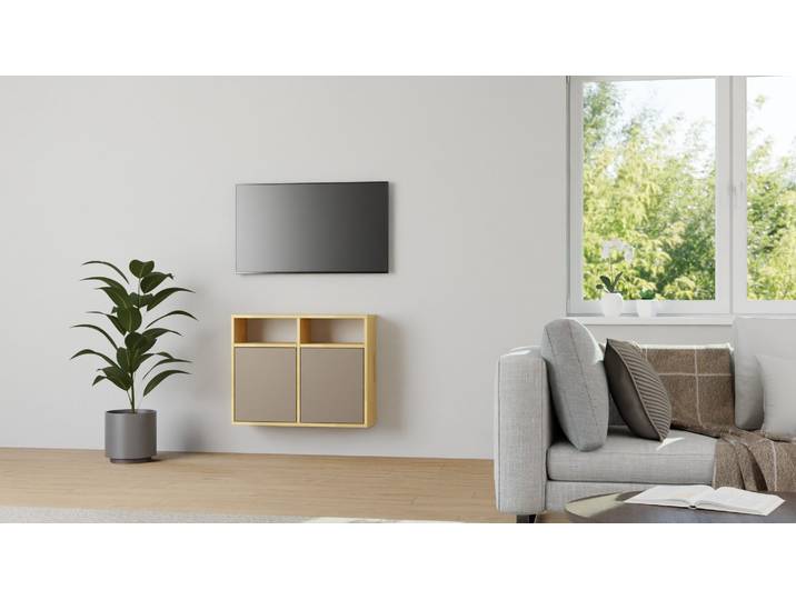 Concevez le design de votre commode suspendue Hêtre Naturel huilé