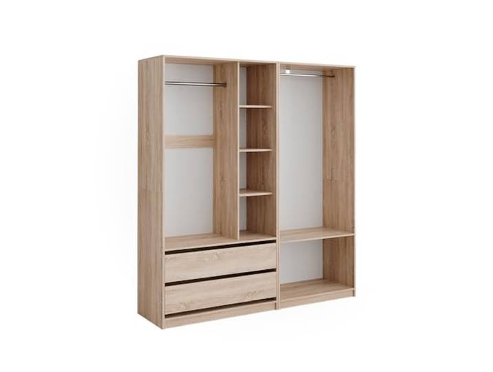 Vicco Kleiderschrank Elmo , Sonoma 180 x 200 cm 2er Set, für flexible Aufbewahrung verschiedenster Kleidungsstücke