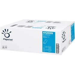 Werra Papier Papernet Papierhandtuch 412009 2lg. Z 22x24cm ws 20x200 Bl./Pack. (412009), Haushaltspapier, Weiss