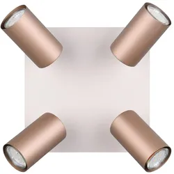 Trio, Deckenleuchte, Deckenteller Marley 4flg coffee (GU10)